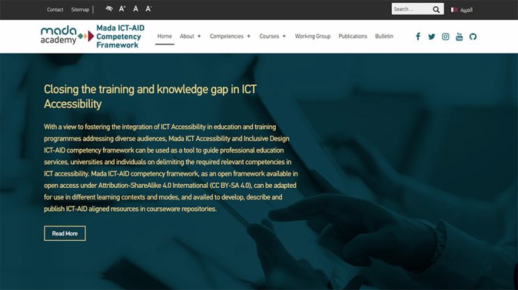 Mada ICT-AID Competency Framework Website
